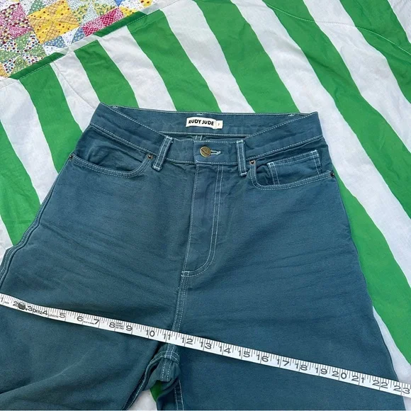 RUDY JUDE Roper canvas jeans in “Sea” size 2 - Picture 5 of 7